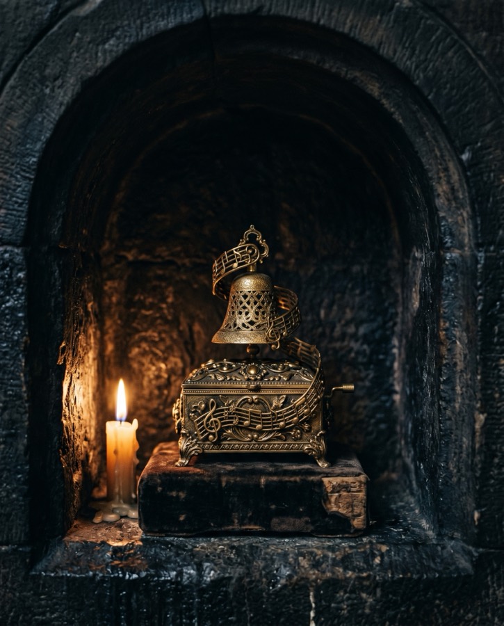 Music box and bell relic